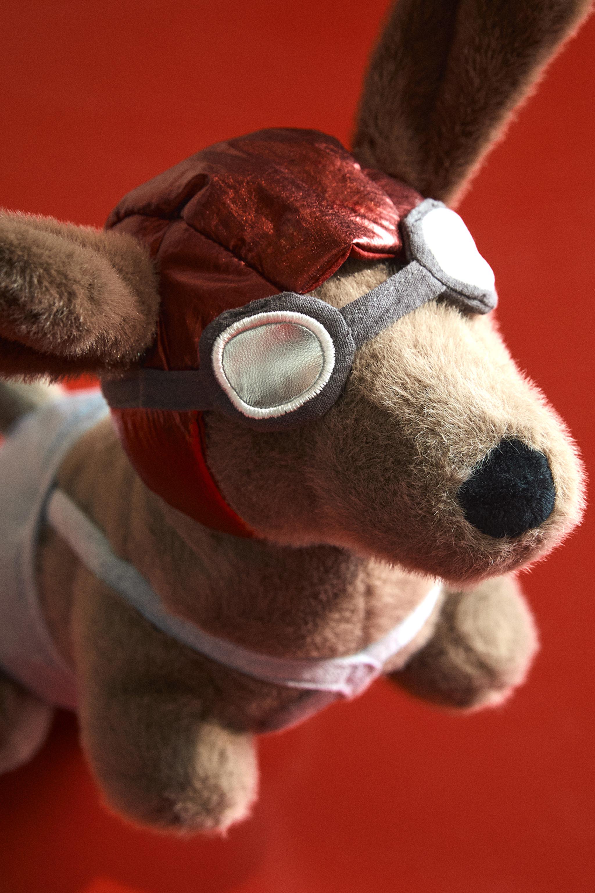 KIDS' AVIATOR DACHSHUND PLUSH TOY